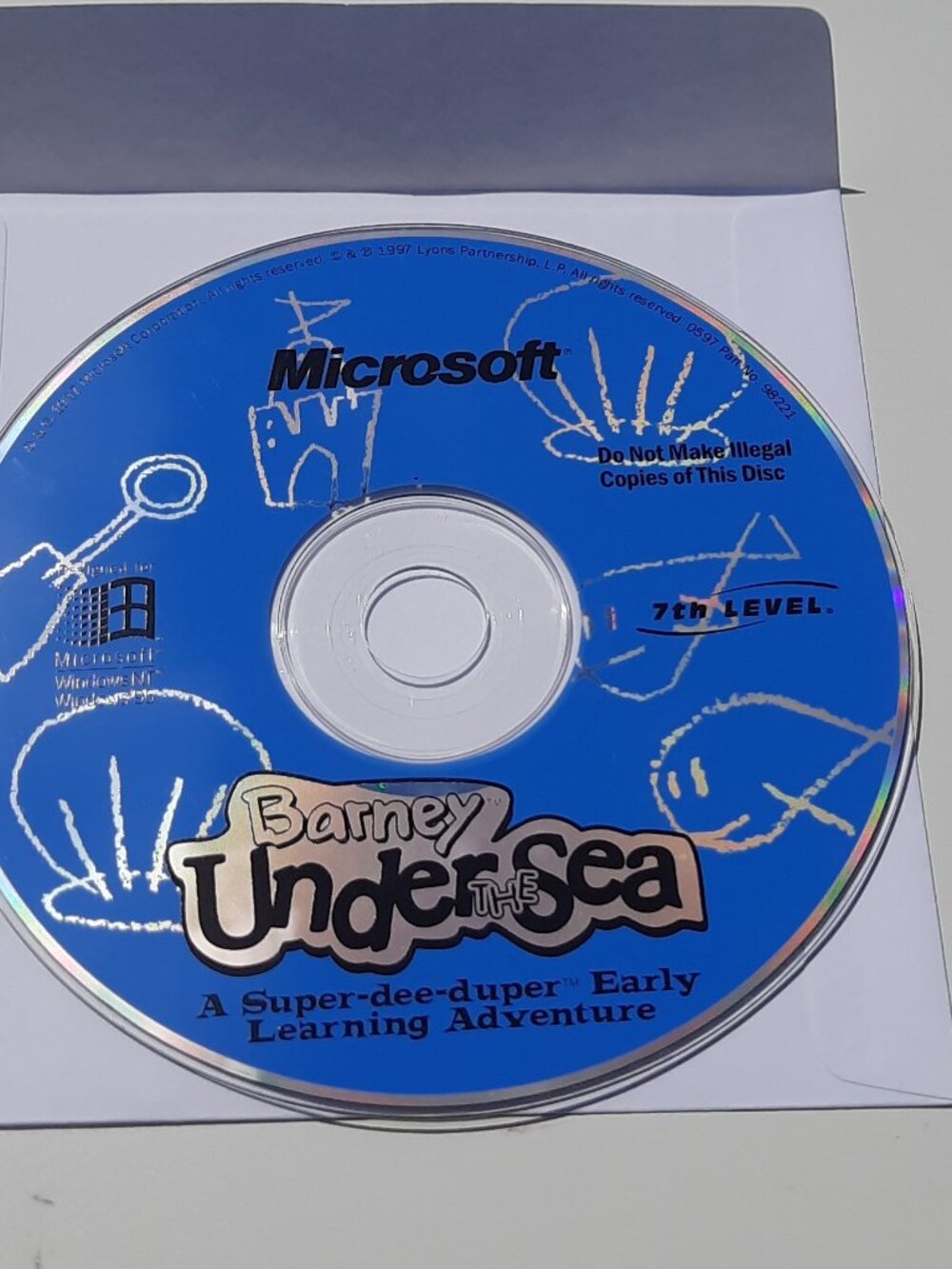 BARNEY UNDER THE SEA - 1997 7th Level Microsoft PC GAME